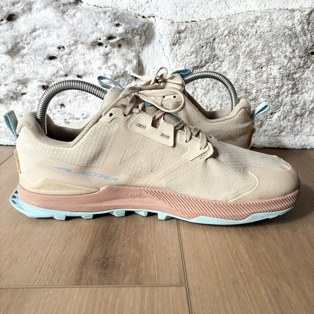 Altra Lone Peak 7 Zero Drop Minimalist Trail Running Hiking Shoes Tan Womens 9 - Picture 4 of 8